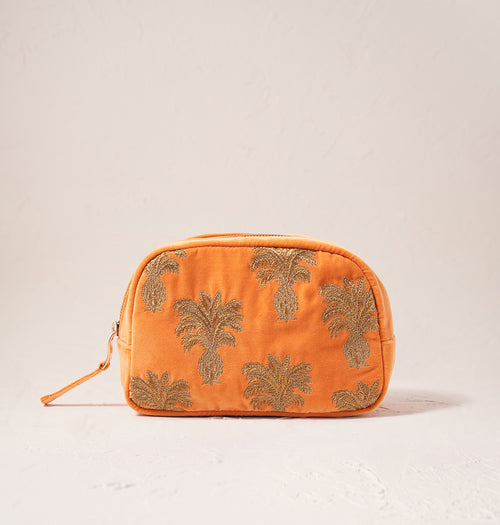 Pineapple Makeup Bag in Orange