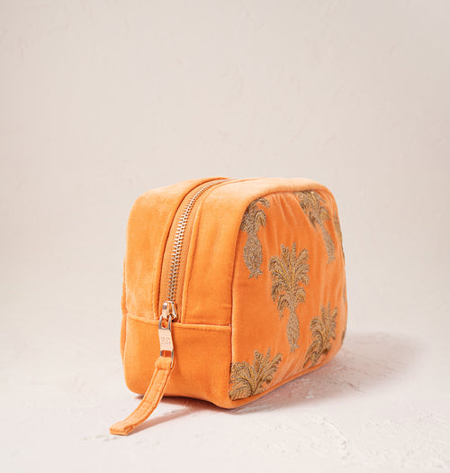 Pineapple Makeup Bag in Orange