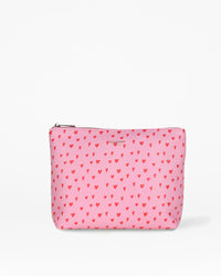 Recycled Luca Luna Pink Hearts Washbag