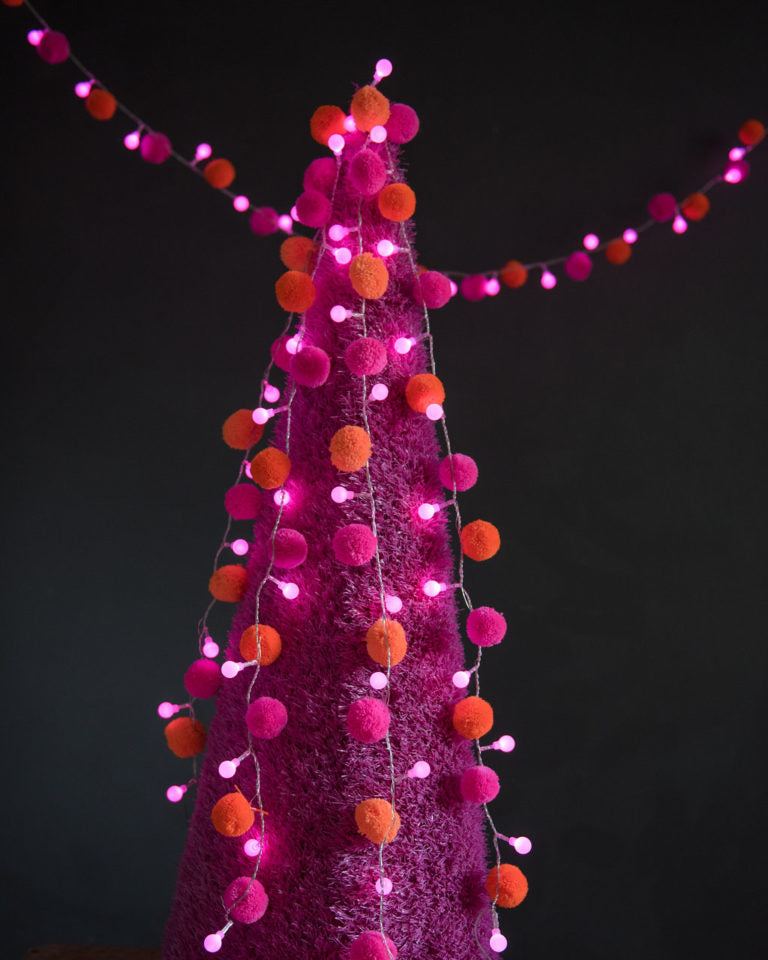 Pink & Orange ‘Festival’ Fairy Light Chain