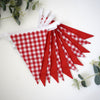 Red Gingham and Red Large Bunting