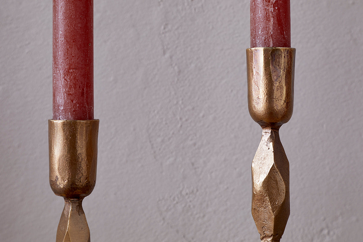 Shani Candlestick - Antique Brass – 3 sizes