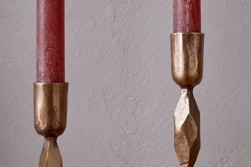 Shani Candlestick - Antique Brass – 3 sizes