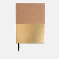 Kraft & Gold Hardback Adventures Notebook