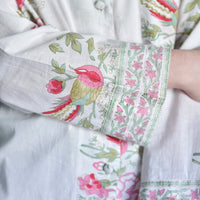 Pink & Mint Green Block Print Pyjamas
