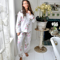 Pink & Mint Green Block Print Pyjamas