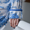 Blue & White Safari Toile De Jouy Print Pyjamas