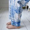 Blue & White Safari Toile De Jouy Print Pyjamas