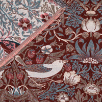 William Morris Strawberry Thief Jacquard Throw - Berry