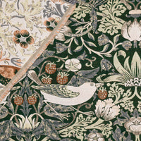 William Morris Strawberry Thief Jacquard Throw - Forest