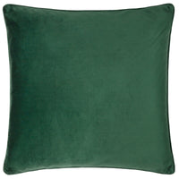 Wiliam Morris Strawberry Thief Piped Jacquard Cushion Cover - Forest