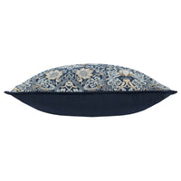 Wiliam Morris Strawberry Thief Piped Jacquard Cushion Cover - Indigo