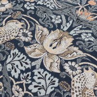 Wiliam Morris Strawberry Thief Piped Jacquard Cushion Cover - Indigo
