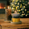Winter Thyme Gold Half-Dipped Candle