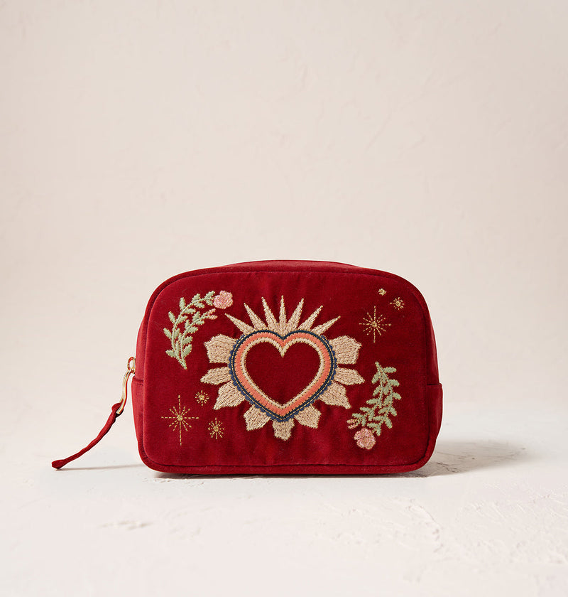 Sacred Heart Cosmetic Bag