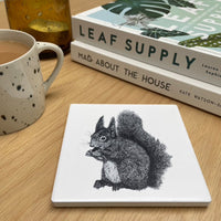 Beautiful Matt Ceramic White Coaster ~ in five gorgeous designs