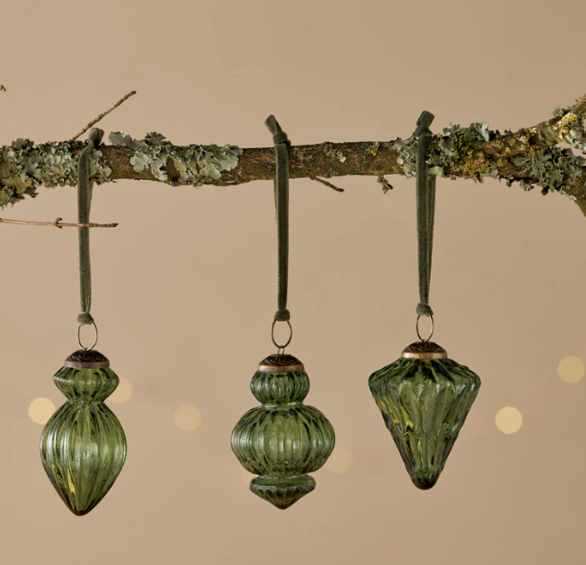 Manipur Baubles - Green (Set of 3)