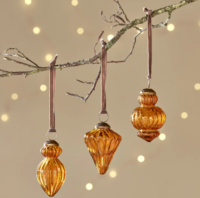 Manipur Baubles - Amber (Set of 3)