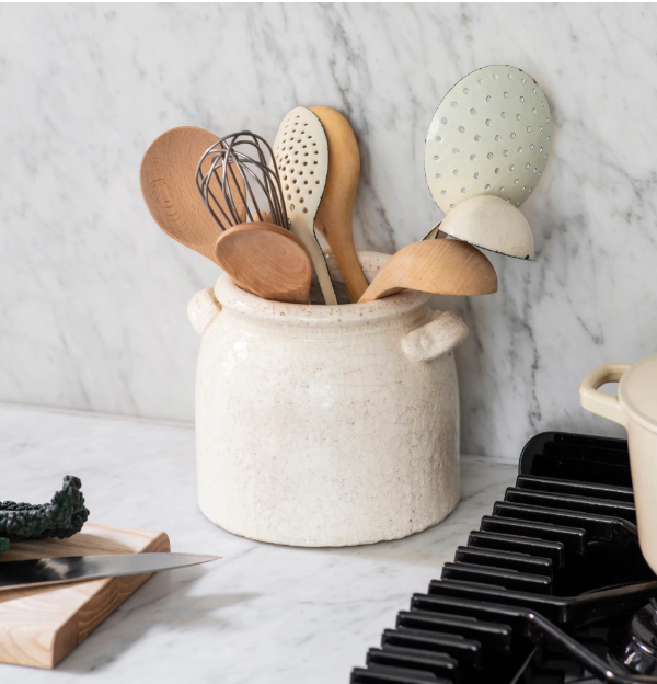 White Ravello Pot with Handles
