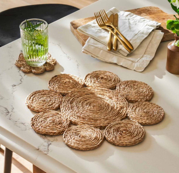 Enslow Natural Jute Placemat Set of 4