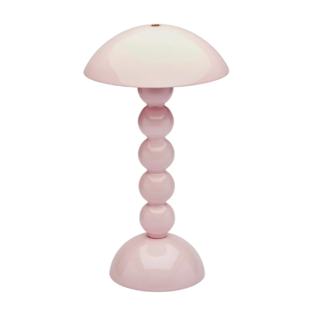Addison Ross Pale Pink Lacquer Rechargeable Bobbin LED Lamp