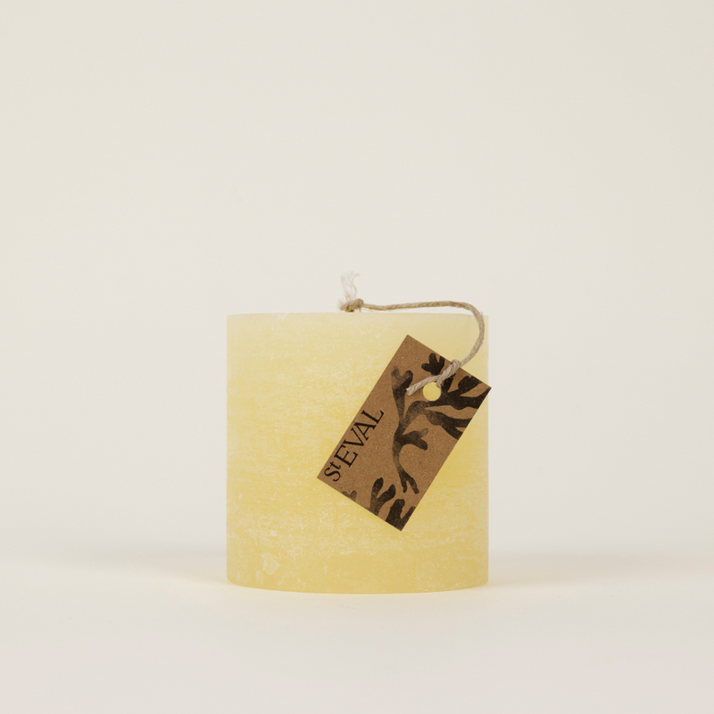 Ginger & Lemongrass Scented Pillar Candle