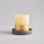 Dark Grey Candle Plate