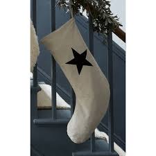 Linen Christmas Stocking – Natural