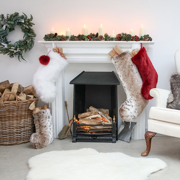 Christmas Stocking in Whisper Faux Fur