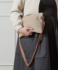 Suede Hampstead Bag in Stone