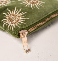 Elizabeth Scarlett Sun Goddess Coin Purse in Fern Green