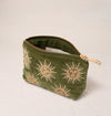 Elizabeth Scarlett Sun Goddess Coin Purse in Fern Green