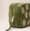 Elizabeth Scarlett Sun Goddess Makeup bag in Fern Green