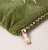 Elizabeth Scarlett Sun Goddess Mini Pouch in Fern Green