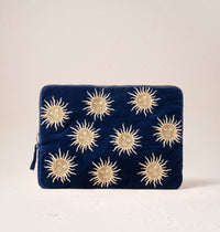 Sun Goddess Laptop Case Large in Navy