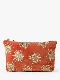 Sun Goddess Rust Everyday Velvet Pouch