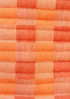 Cotton Wash Bag - Apricot Checkerboard