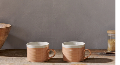 Kai Mugs - (Set of 2) in 3 colours