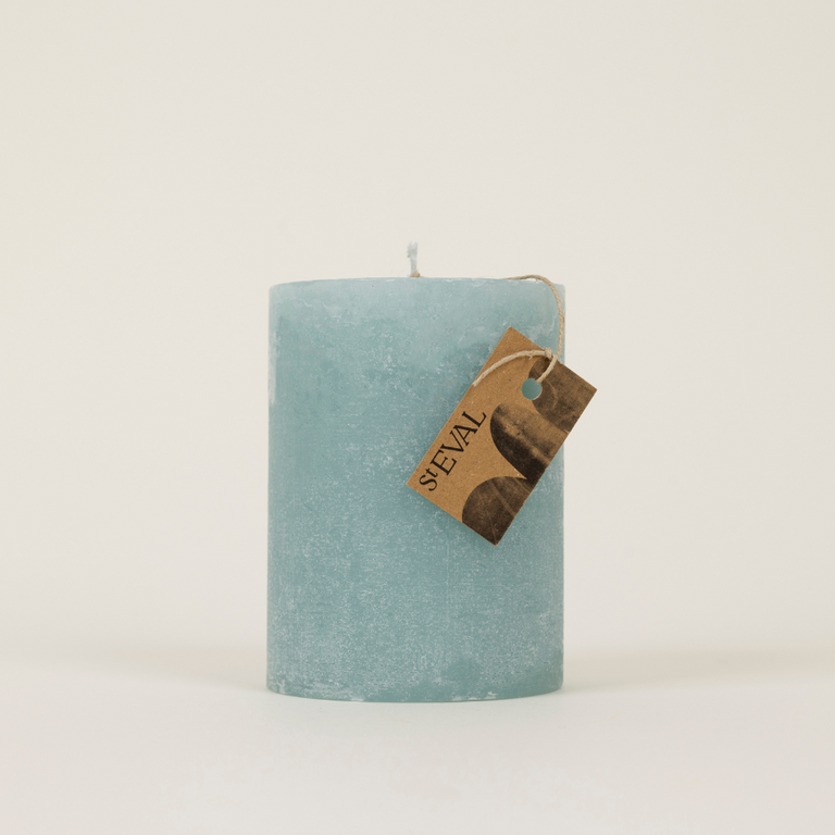 Tranquillity, Fragranced Coloured Pillar Candle