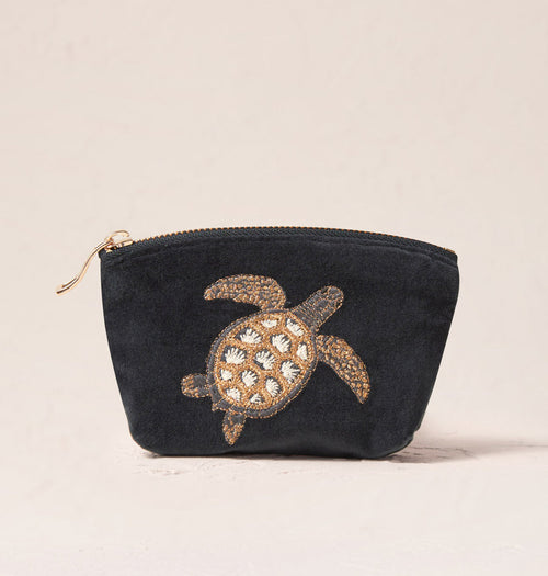 Turtle Conservation Coin Purse – Charcoal