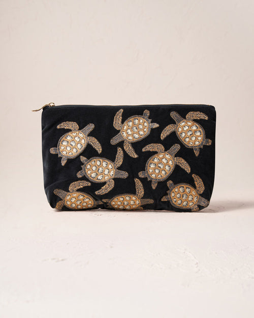 Turtle Conservation Everyday Pouch – Charcoal