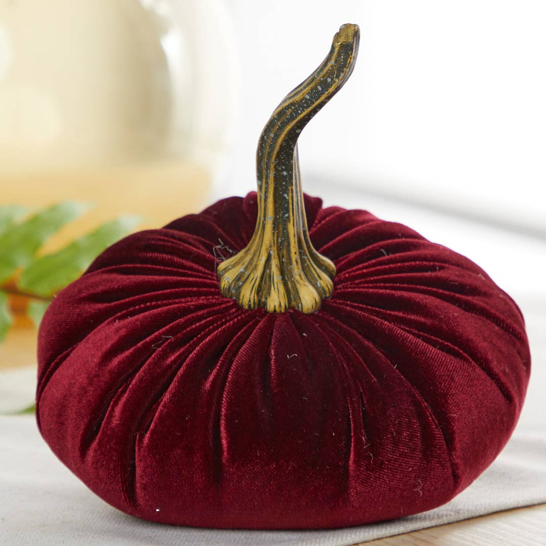 Handmade Velvet Pumpkins ~ 5 seasonal colourways