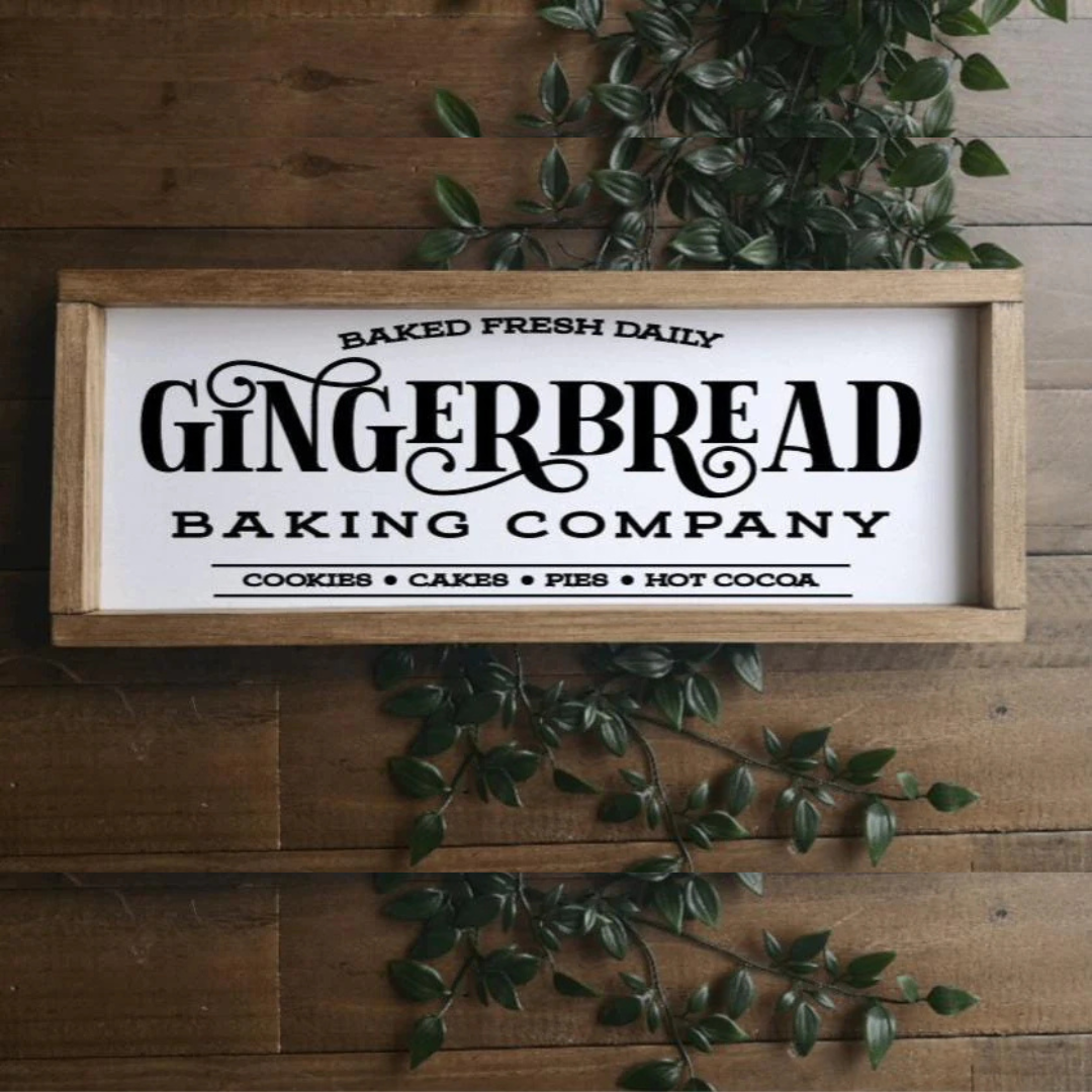 Gingerbread Bakery Kitchen Sign