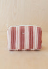 Cotton Wash Bag  - Red Stripe