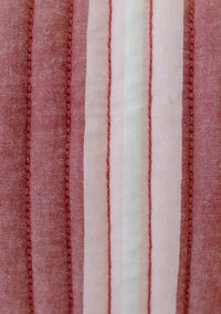 Cotton Wash Bag  - Red Stripe