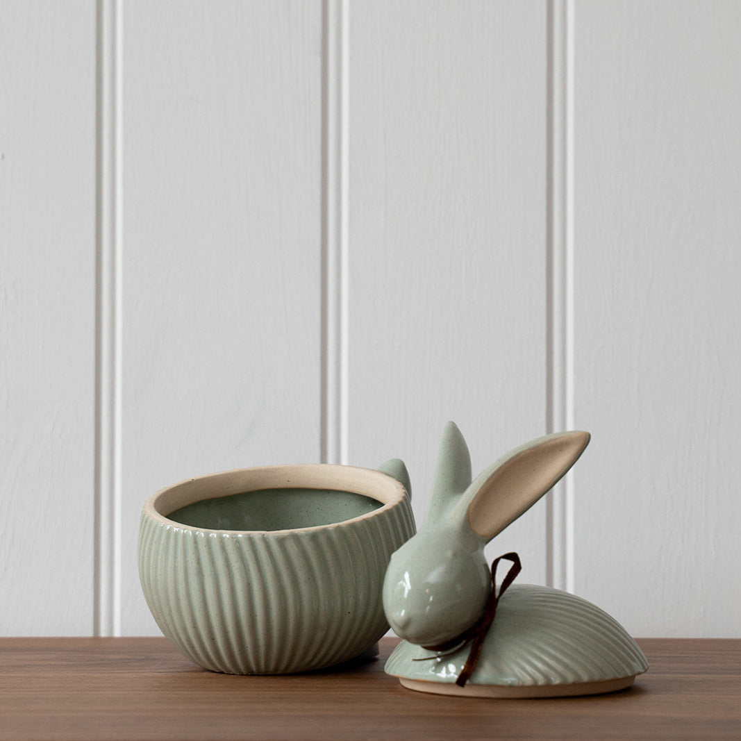 Sage bunny jar