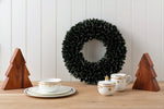 Sparkly Christmas Wooden Wreath