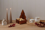 Ceramic White House Candle Holder