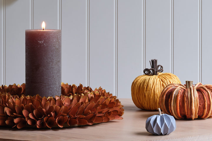 Sparkly Autumnal Wooden Wreath