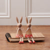 Wooden Bunnies with Dangly Legs